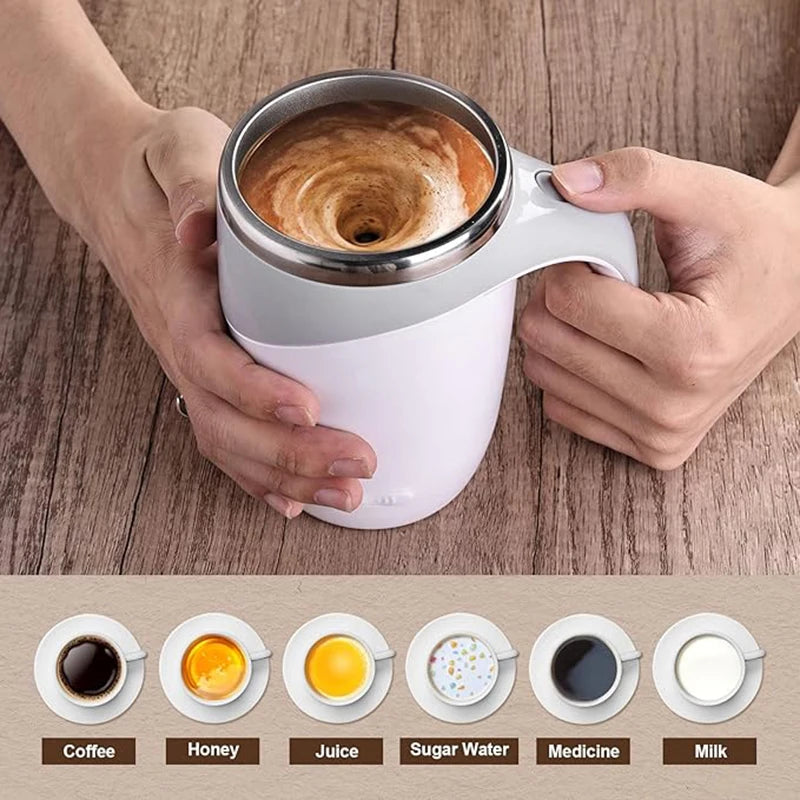Portable Self-Stirring Magnetic Mug